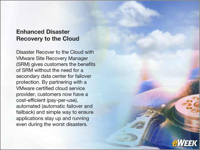 Enhanced Disaster Recovery to the Cloud