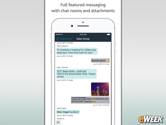 It Has a Slack-Like Chat Room Feature