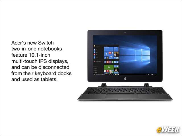 1 - Acer's Switch One 10 and Switch V 10 2-in-1 Notebooks Start at $199