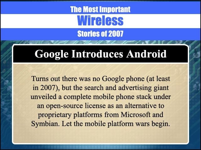 The Most Important Wireless Stories of 2007