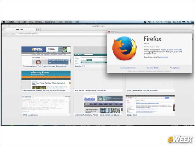 3 - Firefox 23 Runs Well on Mac OS X