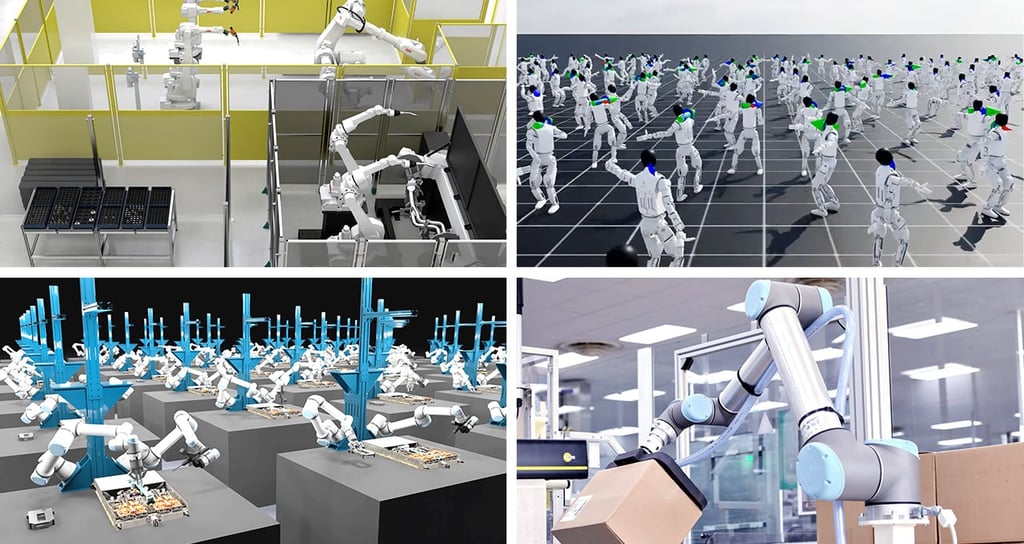 AI robots performing a wide variety of task.