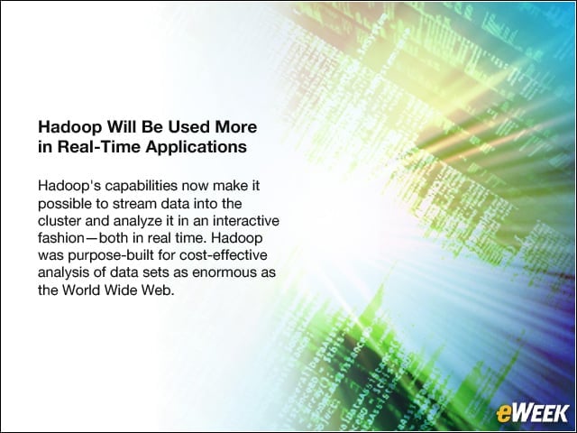 Hadoop Will Be Used More in Real-Time Applications