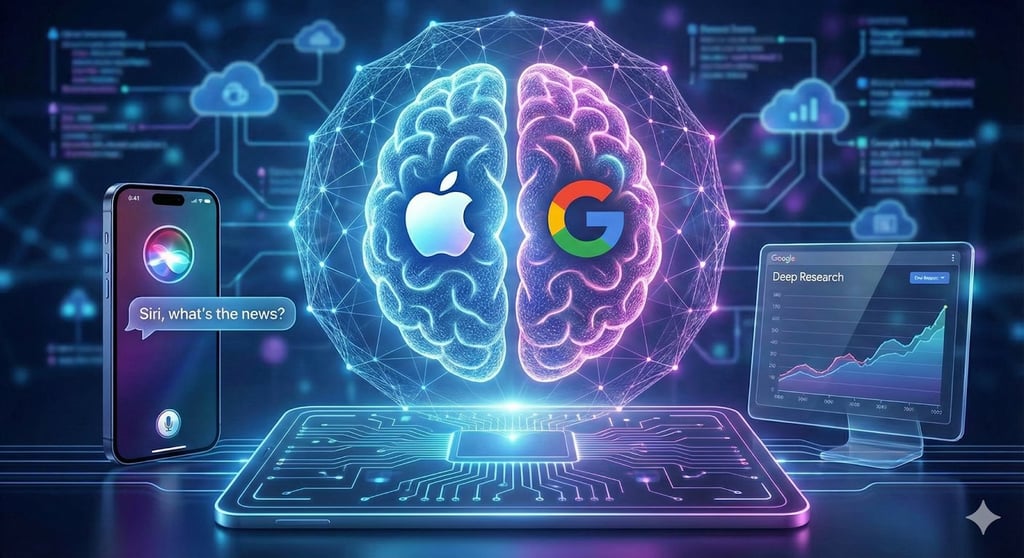 An AI brain of Apple and Google with Siri on the side.