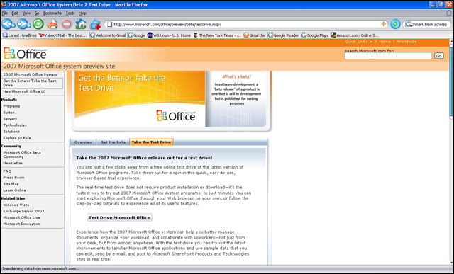 Office 2007  Beta 2 Test Drive Slide Show