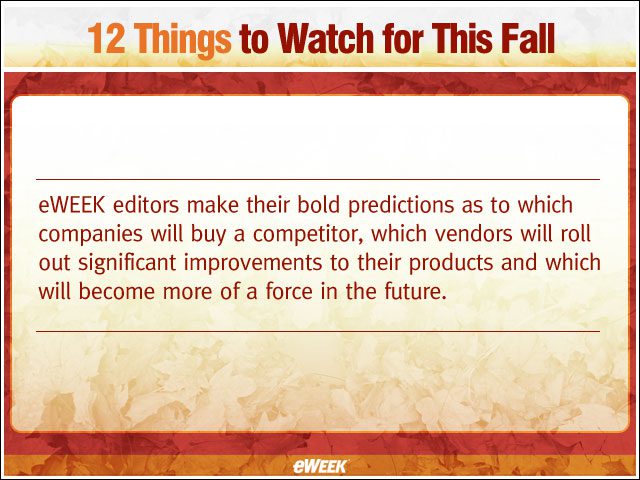 12 Things to Watch for This Fall