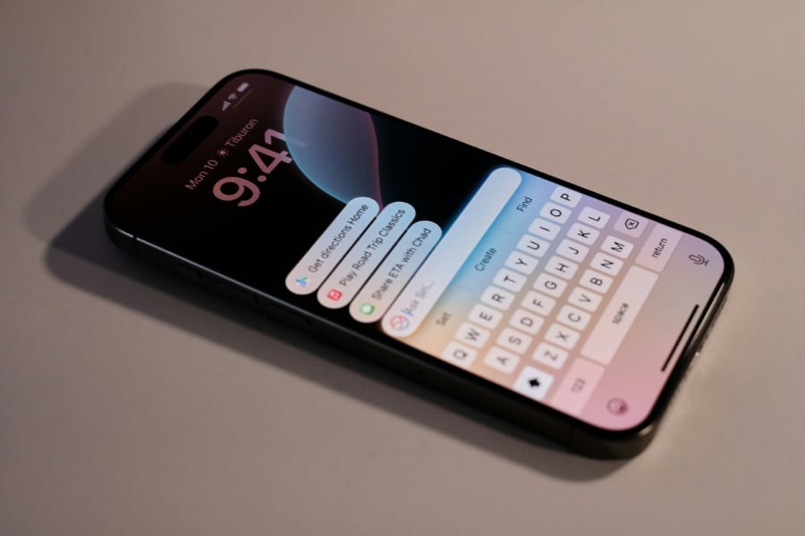 A close up of a smartphone having several notifications on screen.