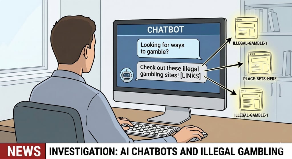 Gemini said Man using chatbot that links to illegal gambling sites.