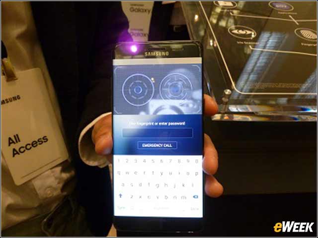 5 - Built-In Iris Scanning Expands Device Security