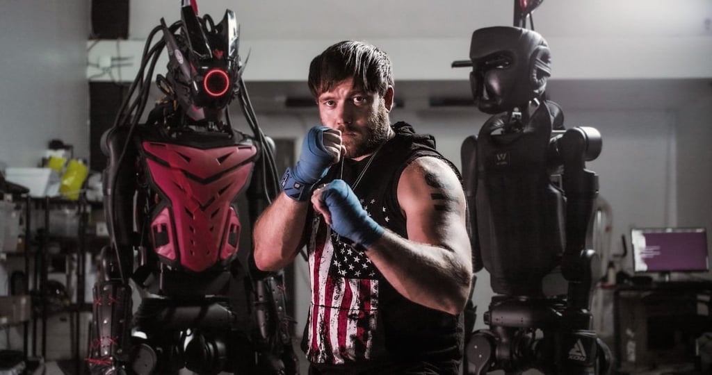 Photo of VR veteran Cix Liv, who is creating a VR-powered humanoid robots fight club with his team at REK.