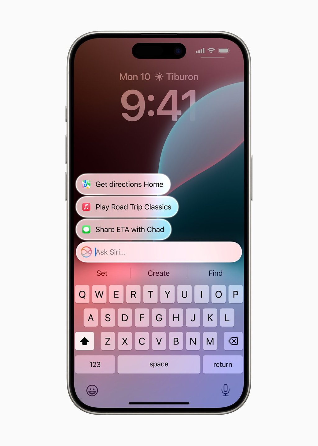 iPhone with Siri AI.