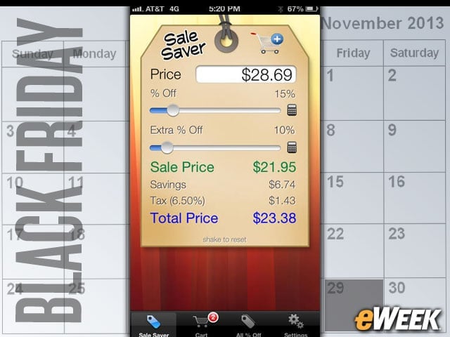 Sale Saver Helps Track Total Costs