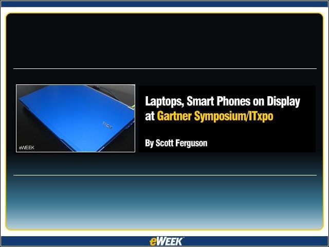 Laptops, Smart Phones on Display at Gartner Expo