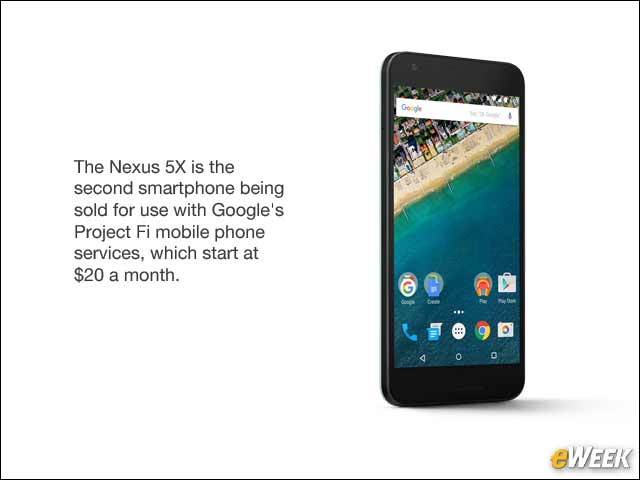 1 - Google's Latest Project Fi Smartphone, the Nexus 5X, Debuts