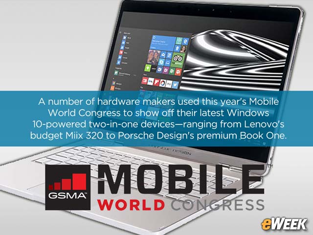 Porsche Design, HP and More Showcase New Windows 2-in-1s at MWC 2017