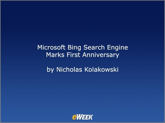 Microsoft Bing Search Engine Marks First Anniversary