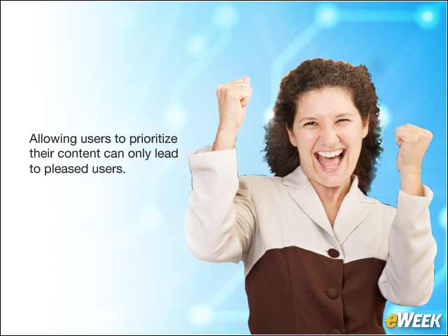 8 - No Way for Users to Prioritize Content