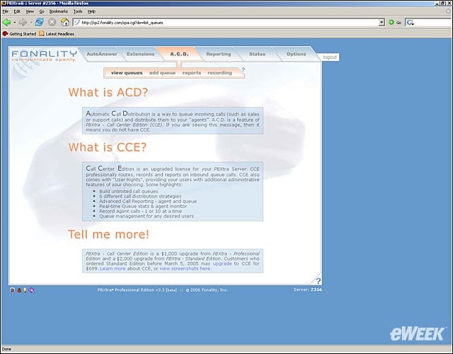 eWEEK Labs Walk-Through: Fonality PBXtra Professional