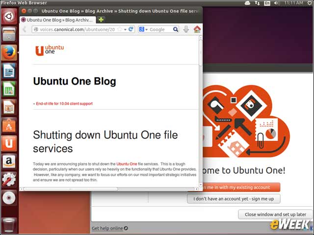 12 - Ubuntu One File Services Discontinued in New Release
