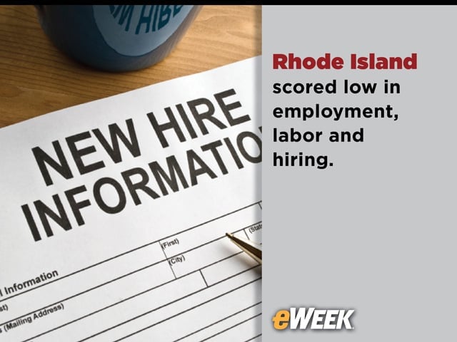 Rhode Island, Nation's Smallest State, Ranks Lowest