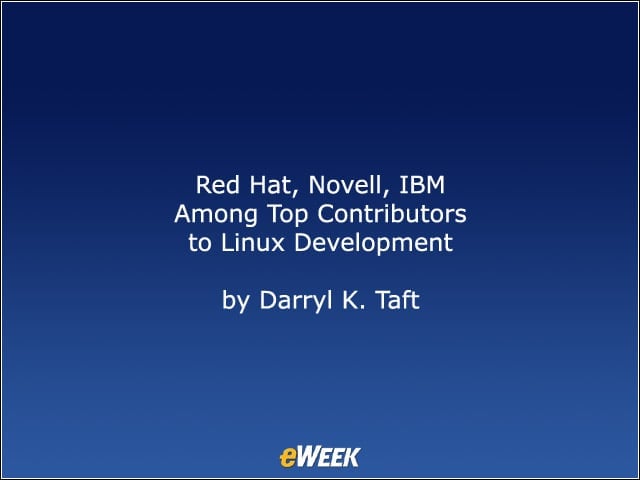 Red Hat, Novell, IBM Among Top Contributors to Linux Development