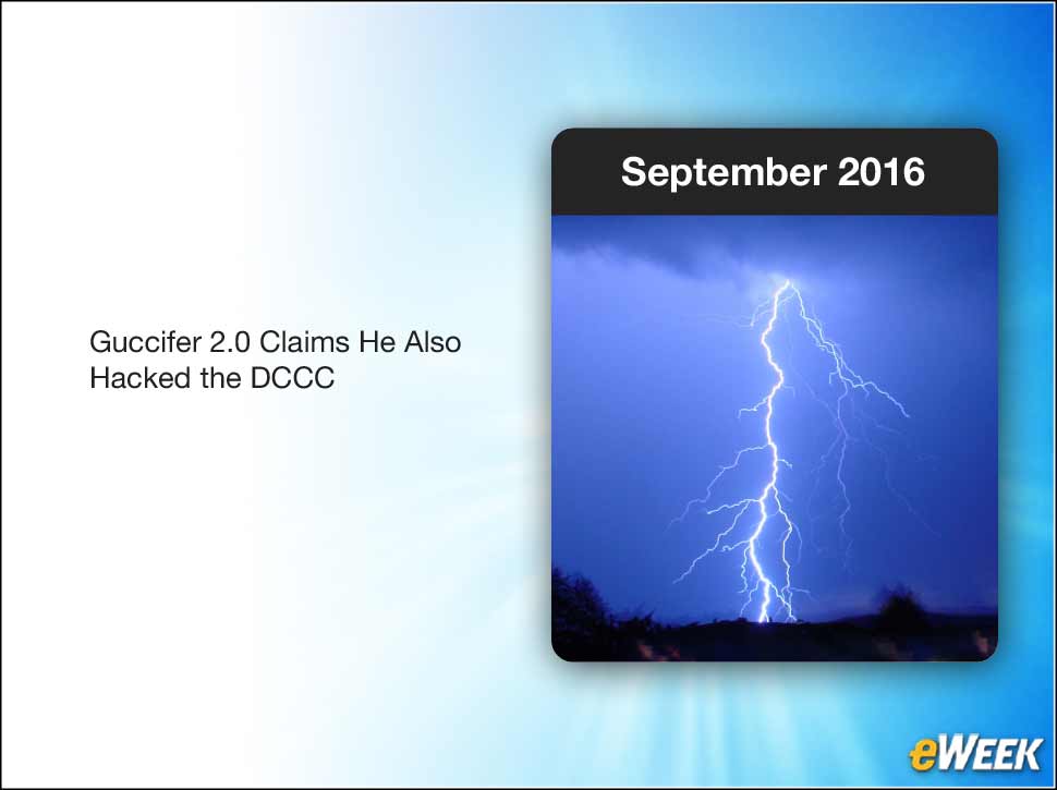 5 - September 2016: Guccifer 2.0 Strikes Again