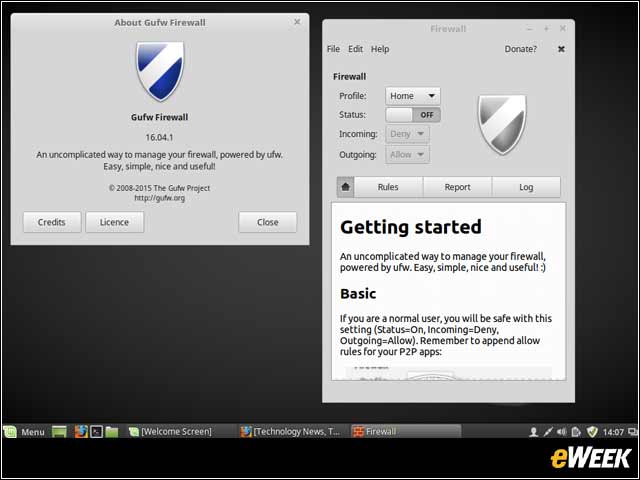 7 - Gufx Graphical Firewall Is Included by Default