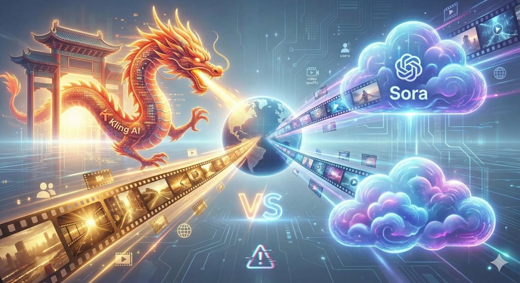 Kling AI vs Sora competition for AI tool.
