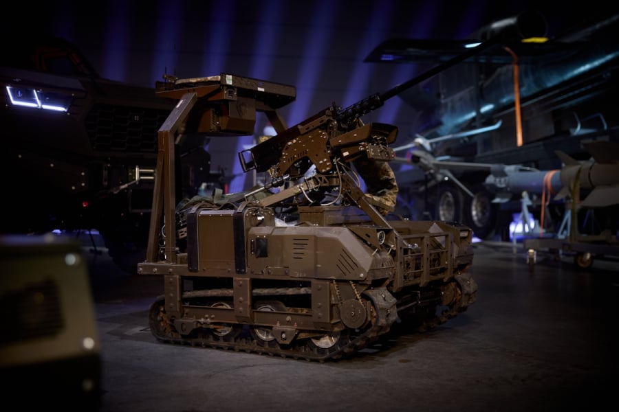 A robotic land drone made by Ukraine.