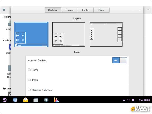 3 - Users Can Adjust the Desktop Layout