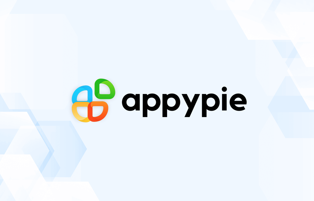 Review graphic featuring the logo of Appy Pie.