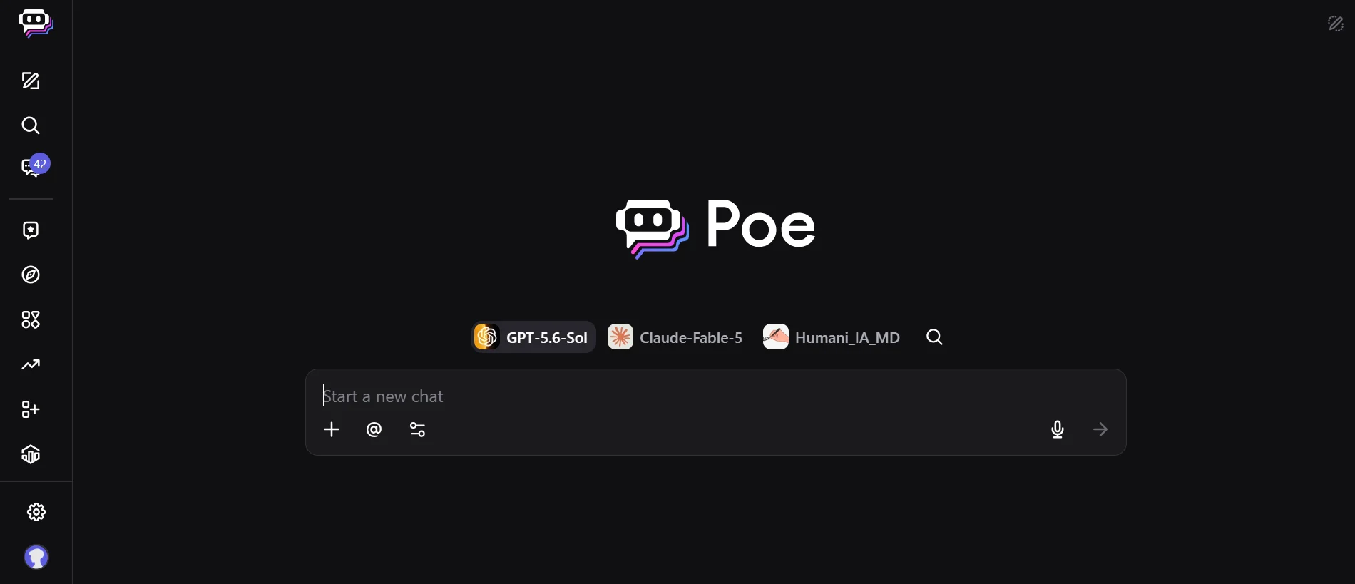 Poe interface.